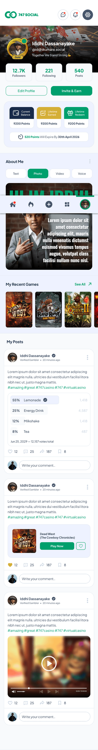 Mobile - Profile
